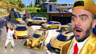 FRANKLIN EN ZENGIN ARABALARI TOPLADI - GTA 5 MODS