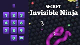Slither.io INVISIBLE NINJA RELEASE 100% WORK and New Secret Code (Epic slither.io GamePlay)