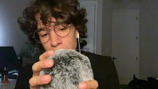 ASMR Fluffy Mic Scratching, Soft Blowing & Whispers 