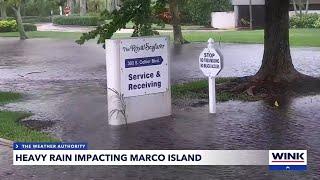 Heavy rain impacting Marco island