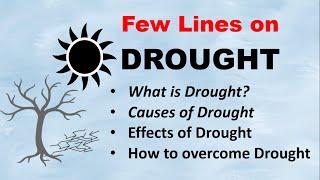 Few Lines on Drought in English | 10 Lines on Drought | Natural Disaster