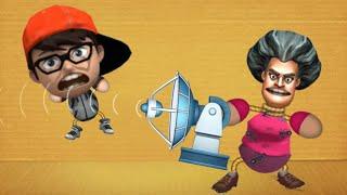 SCARY TEACHER vs NICK  in All Machine WEAPONS With DIAMOND Subscription | Kick The Buddy