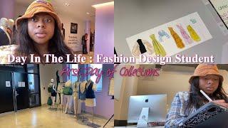 DAY IN THE LIFE OF A FASHION DESIGN STUDENT | FIRST DAY OF COLLECTIONS #dayinthelife #fashion