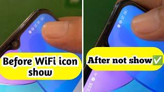 Hide WiFi icon on status bar of Android phone