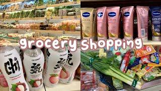supermarket vlog : huge grocery shopping edisi anak kos balik ngerantau  | halcyrence