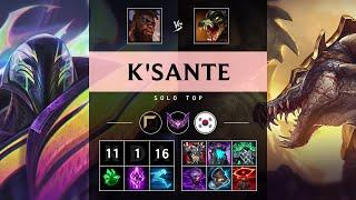 K'Sante Top vs Renekton: Legendary - KR Master Patch 14.19