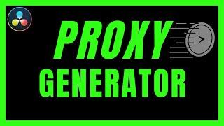 How To Use Blackmagic Proxy Generator In Davinci Resolve 18 | Create Proxies Fast