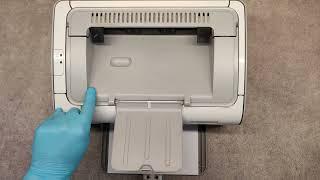 HOW TO PRINT SELF TEST PAGE ON HP LASERJET P1102