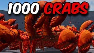 Fighting 1000 Crab Bosses in The Strongest Battlegrounds