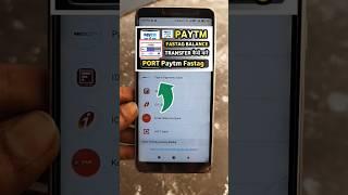 Paytm Fastag Money Transfer | Paytm Fastag Port