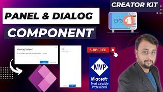 Fluent UI Panel & Dialog Component in Canvas App | Creator Kit - Episode 04