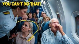 She Disrespected the Elderly Man, but the Flight Attendant’s Heartfelt Response Left EveryoneinTears