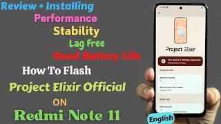 Install Official Project Elixir 3x Android 13 On Redmi Note 11