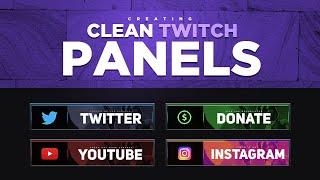 Creating Clean Professional Twitch Panels in Photoshop