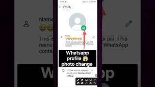 How change whatsapp profile pic  #shorts #ytshorts #foryou #viralshorts #youtubeshorts #manojdey