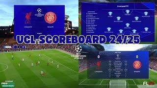 [How to Install] Scoreboard UEFA Champions League 24/25 | Football Life 2025 & PES 2021