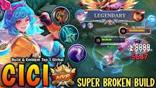 Cici New OP Build & Emblem 100% SUPER BROKEN Monster EXP LANE - Build Top 1 Global Cici