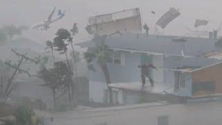 Hurricane Milton! Scariest Tornado Moments Ever Caught On Camera !  Fort Myers, Florida, USA