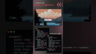 Modern Login Form using HTML and CSS | Step-by-Step Tutorial #coding #html #css