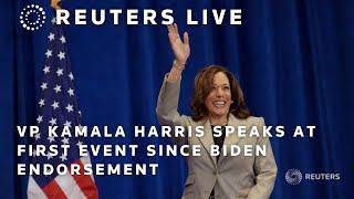 LIVE: US Vice President Kamala Harris speaks at an event in Washington D.C.