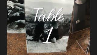 DIY wedding table numbers