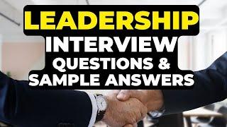 Team LEADERSHIP Interview Questions & Answers for Experienced |  Team Leader Interview
