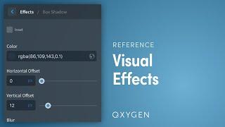 Oxygen's Effects: Opacity, Transitions, Shadows, & Filters