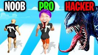 NOOB vs PRO vs HACKER In MASHUP HERO! (ALL LEVELS!)