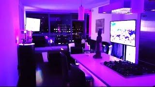 Philips Hue 20 Lights AWESOME Demo in Luxury High Rise  - MUST SEE!!!