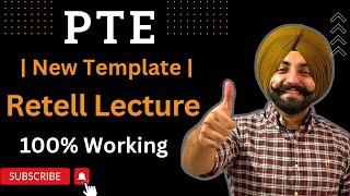 PTE Retell Lecture New Template after 4th November changes, 100% working ( Gurwinder Sir )