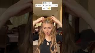 SHEIN hair extensions review #shorts