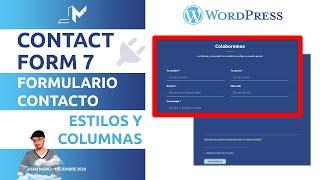 #3. WordPress: Contact Form 7 . Estilos y Columnas (Responsive)