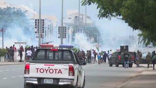 Nigeria police fire tear gas on hardship protests in capital Abuja | AFP