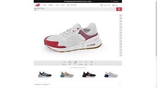 New Balance 3D Configurator demo by Tapmod using Sketchfab's API