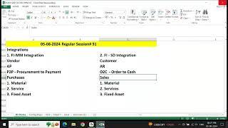 AJAY SAP FICO B5  REGULAR CLASS 91 - FI MM & FI SD Integration Basics
