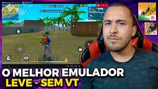 MELHOR EMULADOR PRA JOGAR FREE FIRE EM QUALQUER PC FRACO - NOTEBOOK FRACO ( SEM VT - SEM BAN )