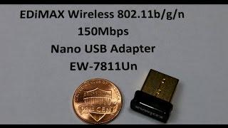 EDiMAX Wireless 802.11b/g/n Nano USB Adapter : Eye-On-Stuff