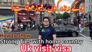Uk visit visa | Home ties for Uk visa | uk visit visa refusal reasons | Important points