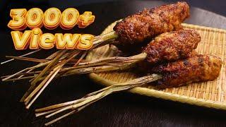 Sate Lilit Ayam | Minced Chicken Wrapped In Lemongrass Stick | Amma Samayal Official