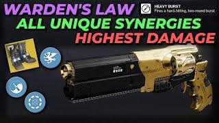 Warden's Law Secrets Revealed - Highest Damage Hand Cannon & Unique Burst Interactions [Destiny 2]