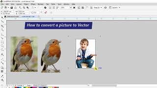 How to convert a picture to Vector in CorelDraw