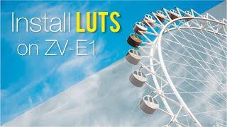 Step-by-Step Tutorial: Loading LUTs on Sony ZV-E1 (will the LUTs be baked into the videos?)
