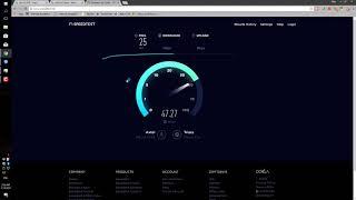 Ubiquiti AirGrid M5 27 dbi mode Bridge at 4 mile link with speed test results