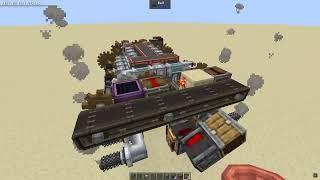 Minecraft Create:The Factory Must Grow mod 10-cylinder opposing piston engine