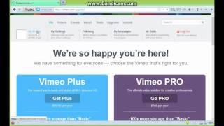 Регистрация на Vimeo com