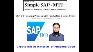 CPPSC-03 : Create Bill Of Material  of Finished Good