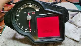 Aprilia Shiver Instrument cluster / Speedometer / Meter  - Power up