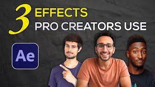 3 Easy (and VIRAL) Effects for PRO-LEVEL VIDEOS!! After Effects Tutorial in Hindi - 2023