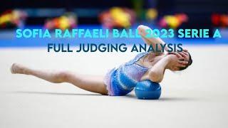 Sofia Raffaeli ball 2023 Serie A-full judging analysis