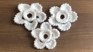 Цветок нарцисс. Ирландское кружево.  #crochet  #knitting  #flores #ик #мк #нарцисс